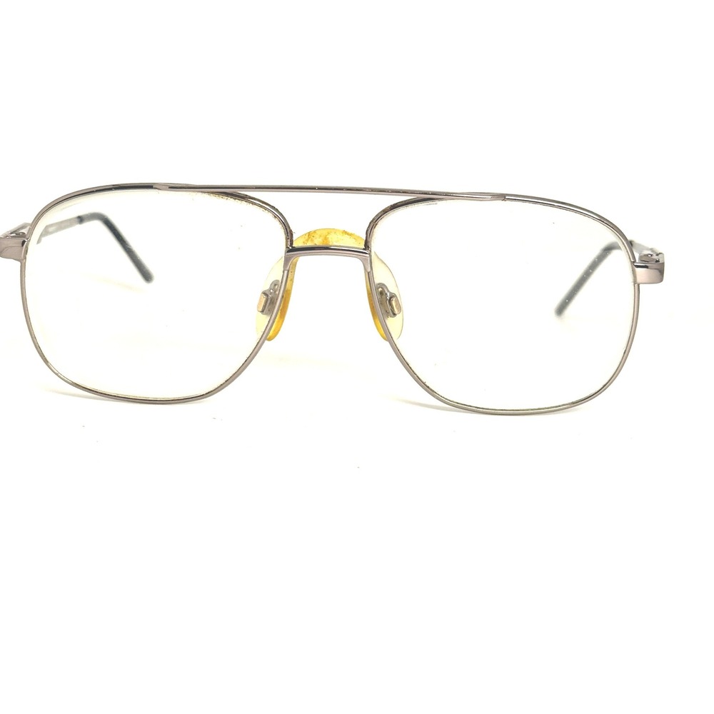 Marchon NYC East Side Jonathan 2 Aviator Eyeglasses Silver‎ 54-16-135 141